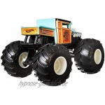 Hot Wheels GWL05 Monster Trucks 1:24 Die-Cast Spielzeugauto Bone Shaker blau Spielzeug ab 3 Jahren