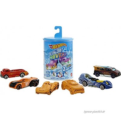 Hot Wheels GYP13 Color Reveal Spielzeugatuo 2er Pack zufällige Auswahl