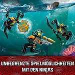 LEGO 71752 NINJAGO Ninja-Unterwasserspeeder U-Boot Spielzeug ab 8 Jahre Set mit 4 Ninja Mini Figuren