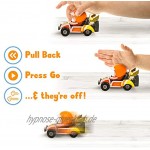 Oddbods Mini-Rennautos Pogo & Slick 2 Spielzeugautos mit Rückzugmotor für Jungen und Mädchen Set