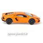 siku 1449 Lamborghini Aventador LP 700-4 Sportwagen Metall Kunststoff Orange Spielzeugauto für Kinder