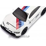 siku 1581 BMW M4 Racing 2016 Sportwagen Metall Kunststoff Weiß Multicolor Detailgetreuer Heckflügel Spielzeugauto für Kinder