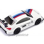 siku 1581 BMW M4 Racing 2016 Sportwagen Metall Kunststoff Weiß Multicolor Detailgetreuer Heckflügel Spielzeugauto für Kinder