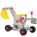 Atyhao Zusammengebautes Wissenschaft Spielzeug DIY Zusammenbau von Bausteinen Metalltechnik Auto Kinder Pädagogisches Spielzeug Modellbau Spielzeug139 Stück