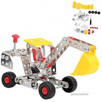 Atyhao Zusammengebautes Wissenschaft Spielzeug DIY Zusammenbau von Bausteinen Metalltechnik Auto Kinder Pädagogisches Spielzeug Modellbau Spielzeug139 Stück