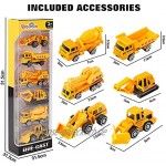 Dreamon Spielzeugautos Bagger Lastwagen LKW Baufahrzeuge Fahrzeuge Spielzeug Set Mini Cars für Kinder ab 3 Jahren,6 Pcs
