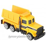Legierung Kunststoff Spielzeugauto Baufahrzeuge Bagger Lastwagen Geburtstagsgeschenk für Kleinkind Kinder 6Pcs