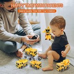 Yojoloin Verformungs spielzeug Verformungs LKW-Spielzeug Transformer Roboter Spielzeug 4 in 1 Spielzeug LKW Kran Kipplaster Bagger Mischer LKW 3 Jahre + Weihnachten Geburtstags geschenke für Kinder