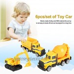 6pcs Maßstab 1:64 Legierung ABS Engineering Auto LKW Spielzeug Mini Fahrzeug Agitation LKW Modell Kinder Geschenk