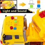 HERSITY Bagger Spielzeug Gross mit Sound und Licht Fahrzeug Sandkasten LKW Auto Kinderspielzeug Geschenk für Kinder Jungen 3 4 5 Jährige 1:16 Spielzeugautos