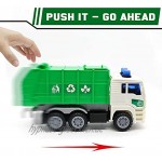 Müllauto Spielzeug Müllwagen mit Sound Auto Spielzeug LKW Fahrzeug Modellauto Geburtstagsgeschenk und Kindergeburtstag für Kinder Junge Mädchen ab 3 4 5 6 Jahren MEHRWEG