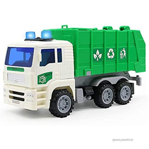 Müllauto Spielzeug Müllwagen mit Sound Auto Spielzeug LKW Fahrzeug Modellauto Geburtstagsgeschenk und Kindergeburtstag für Kinder Junge Mädchen ab 3 4 5 6 Jahren MEHRWEG