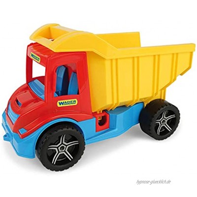 Wader 32151 Multi Truck Kipper mit arretierbarer Mulde Spielzeugauto ab 12 Monaten ca. 38 cm ideal als Geschenk zum Geburtstag zu Ostern oder Weihnachten zum phantasievollen Spielen