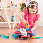 Wonder Wheels by Battat Flugzeug zum Auseinandernehmen – Spielzeugflugzeug mit Spielzeugbohrer für Kinder ab 3 Jahren 27 Stück