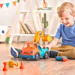 Wonder Wheels by Battat Kranwagen zum Auseinandernehmen – Spielzeug Kranwagen mit Bohrmaschine für Kinder ab 3 Jahren 31 Stück