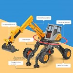 ZhaoXH Simulierte Legierung Schreitbagger Modell 01.50 Gelb Metalldruckguss Bagger LKW Mini Baufahrzeuge Spielzeug für Kinder Geburtstag