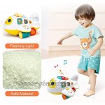 ANIKI TOYS Baby elektronisches Flugzeug Licht und Musik pädagogisches Spielzeug für Kinder für Kleinkinder Jungen und Mädchen 1 2 3 4 5 Jahre alt