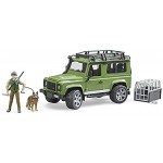Bruder 02587 Land Rover Defender Station Wagon mit Förster und Hund