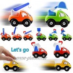 DQTYE 4 stücke Cartoon Baufahrzeuge Baby Push and Go Reibung Angetriebenes Auto Engineering Auto Team Spiel Früh Pädagogisches Spielzeug