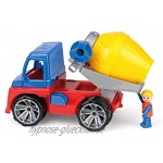 Lena 04413 04413-Truxx Betonmischer Spielfahrzeug ca. 29 cm Mischerfahrzeug mit Spielfigur Baufahrzeug für Kinder ab 2 Jahre