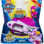 PAW Patrol Skyes Mighty Pups Charged Up Themed Basis Fahrzeug mit Figur