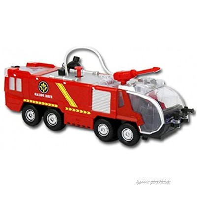 Toys Fire Fighter Feuerwehrauto Spielzeugauto Feuerwehr mit Wasserspritzfunktion Leiter Seitenpanel zum Öffnen Licht & Sound Feuerwehr Feuerwehrauto Löschfahrzeug Tank und Wasserkanone
