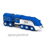 BRIO World 33642 Blauer Dampfzug Special Edition 2021 Zubehör für die BRIO Holzeisenbahn Empfohlen ab 3 Jahren
