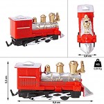 Cepewa Mini Lokomotive batteriebetrieben 11teilig Spielzeug Geschenk Minizug Spiel Geburtstag Weihnachten Ostern