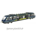 Generic Diecast Zug Spielzeug Set Hohe Geschwindigkeit Kugel Zug Express Pullback Metall U-Bahn Zug Modell Geschenk für Kinder Kinder Blau