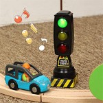 lijun Singing Ampel Spielzeug Verkehrssignal Modell Verkehrsschild Geeignet für Brio Train