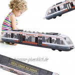 Pssopp Zugmodell Spielzeug Simulation Legierung Zug Hochgeschwindigkeitswagen Modell Kinder Pädagogisches ZugspielzeugWeiß