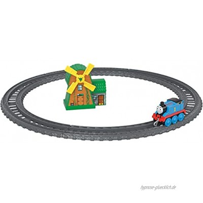 Thomas & Friends Freunde GFF09 Track Master Push Along Thomas und die Windmühle Metall Zugmaschine Spielset Mehrfarbig