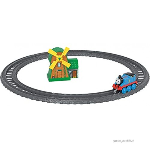 Thomas & Friends Freunde GFF09 Track Master Push Along Thomas und die Windmühle Metall Zugmaschine Spielset Mehrfarbig