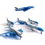 6X Flugzeug Spielzeug Flugzeug 16x14 cm Kunststoff Flieger Modellflugzeug Spielzeugflugzeug STUWU