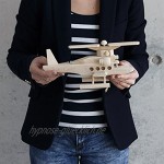 BARTU Hubschrauber aus Holz Spielzeug Holzspielzeug Helikopter