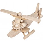 BARTU Hubschrauber aus Holz Spielzeug Holzspielzeug Helikopter