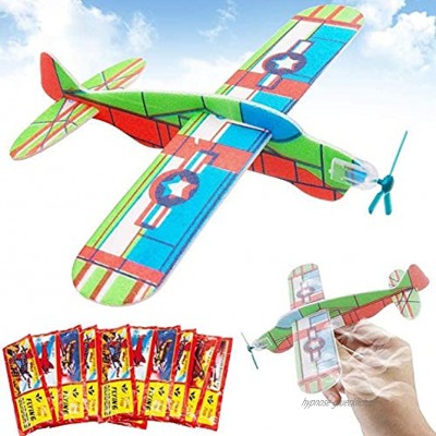 BESTZY 24 x Set Styropor Flugzeuge für Kinder Gleitflugzeuge Styroporflieger Flugzeuge zum Werfen Wurfgleiter Fliegen Modell Spielzeuge Handstart für Kindergeburtstag