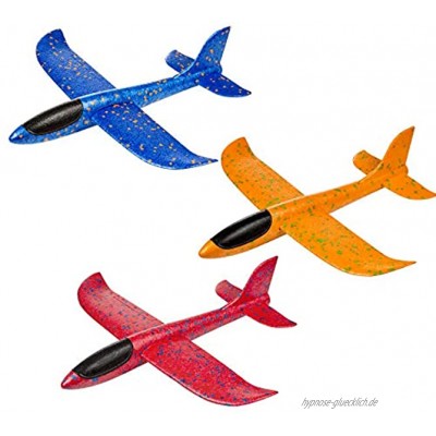 Comius Sharp Segelflugzeug 3 Stücke Schaum Flugzeug Styropor Modell Schaum Flugzeug Manuelles Werfen Spielzeug Outdoor Sport Spielzeug für Kinder