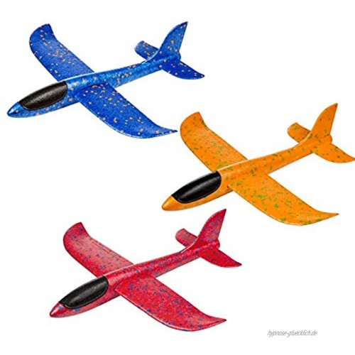 Comius Sharp Segelflugzeug 3 Stücke Schaum Flugzeug Styropor Modell Schaum Flugzeug Manuelles Werfen Spielzeug Outdoor Sport Spielzeug für Kinder