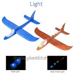 Leuchtende Segelflugzeug Kinder Styroporflieger Flugzeug Spielzeug Outdoor Sportarten Spielzeug Hand Werfen Flugzeuge Modell Schaum Flugzeug für Kinder
