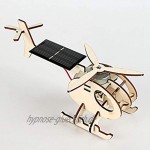 Ruining Holz-Solarenergie-Flugzeug-pädagogisches Spielzeug-Flugzeug-Spielzeug Flugzeug-Spielzeug für Kinder die über 4 Jahre alt sind Hausgarten