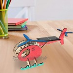 Ruining Holz-Solarenergie-Flugzeug-pädagogisches Spielzeug-Flugzeug-Spielzeug Flugzeug-Spielzeug für Kinder die über 4 Jahre alt sind Hausgarten