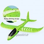Toy 2 Stück Schaumstoff Flugzeug Manuelles Wurfflugzeug Segelflugzeug Outdoor Fliegen Kinderspielzeug Grün Und Rot 48cm 18,8in