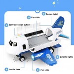 Transport Flugzeug und Au-to Spielzeug Set -Transport Flugzeug Transport Baufahrzeuge Flugzeug Spielzeug Fracht Flugzeug Au-to Spiel Set für 3 4 5 6 Jahre alte Kinder