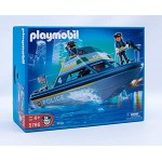PLAYMOBIL 5786 Polizei Schnellboot US Boot mit Figuren