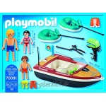 PLAYMOBIL Family Fun 70091 Sportboot mit Fun-Reifen Ab 4 Jahren