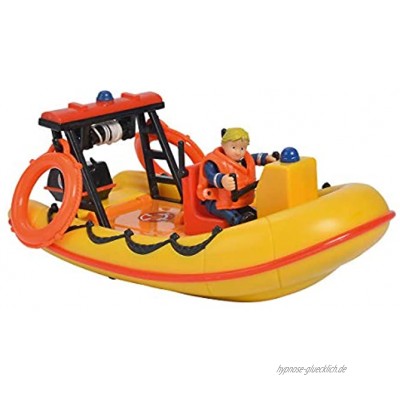 Simba – Feuerwehrmann Sam – Ozean Boot Neptune schwimmend – 2 Zubehörteile + 1 Figur inklusive – 109251047002N