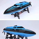 TTKD Ferngesteuertes Boot 2,4 GHz Wassergekühltes Hochgeschwindigkeits-Schnellboot mit Fernbedienung
