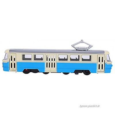 IDWT Autospielzeug Kinderautospielzeug Automodellspielzeug für Kindergeschenk ModelClassic Tram Blue