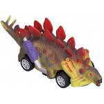Tiere Ziehen Autos Zurück Dinosaurier Ziehen Autos Reibungsbetriebene Autos Fahrzeug Spielzeug Modell Geschenk für Jungen Mädchen Kleinkinder 2+ Jahre AltDinosaurier-Modellauto